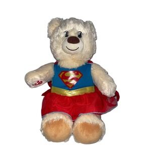 Supergirl Costume Build A Bear Workshop Lil' Lil Pudding Plush + Clothes‎ 15"